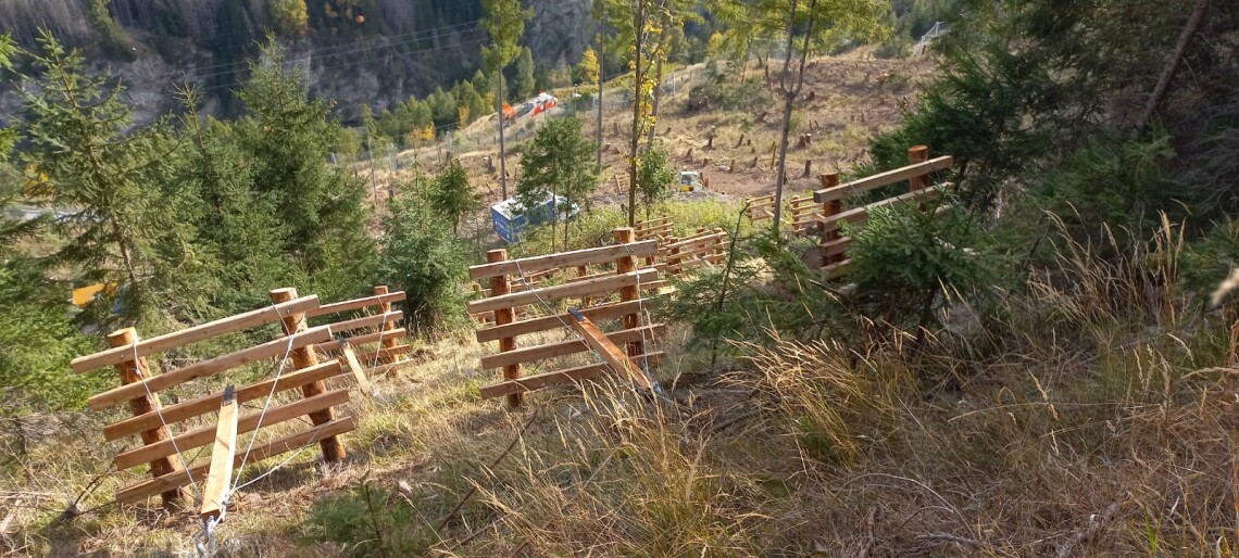 'VELA WOOD-Fermaneve' barriera in legno monoancoraggio